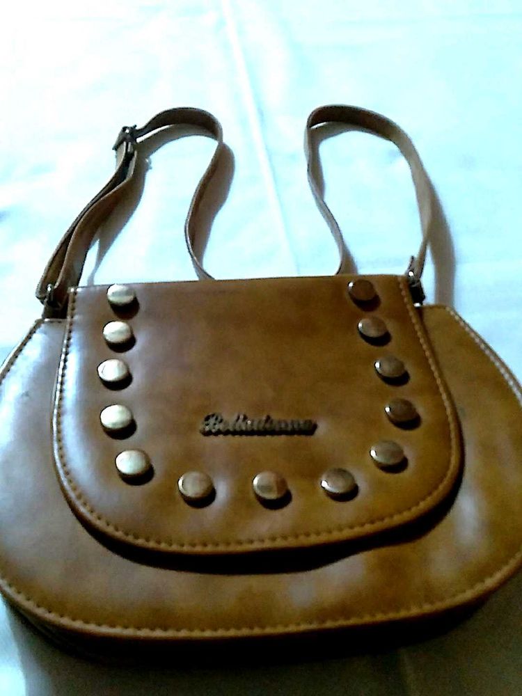 Vintage Studded Saddle Bag