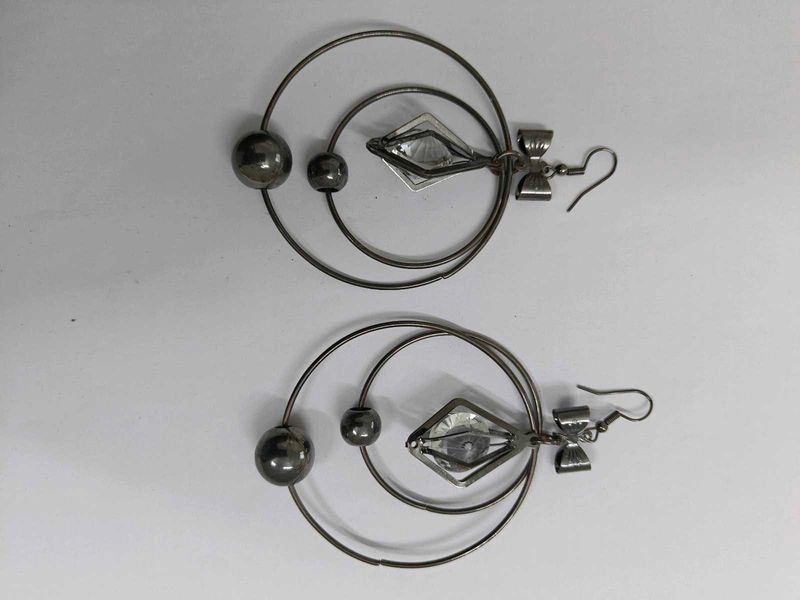 combo of four Unique Statement Hoop Earrings