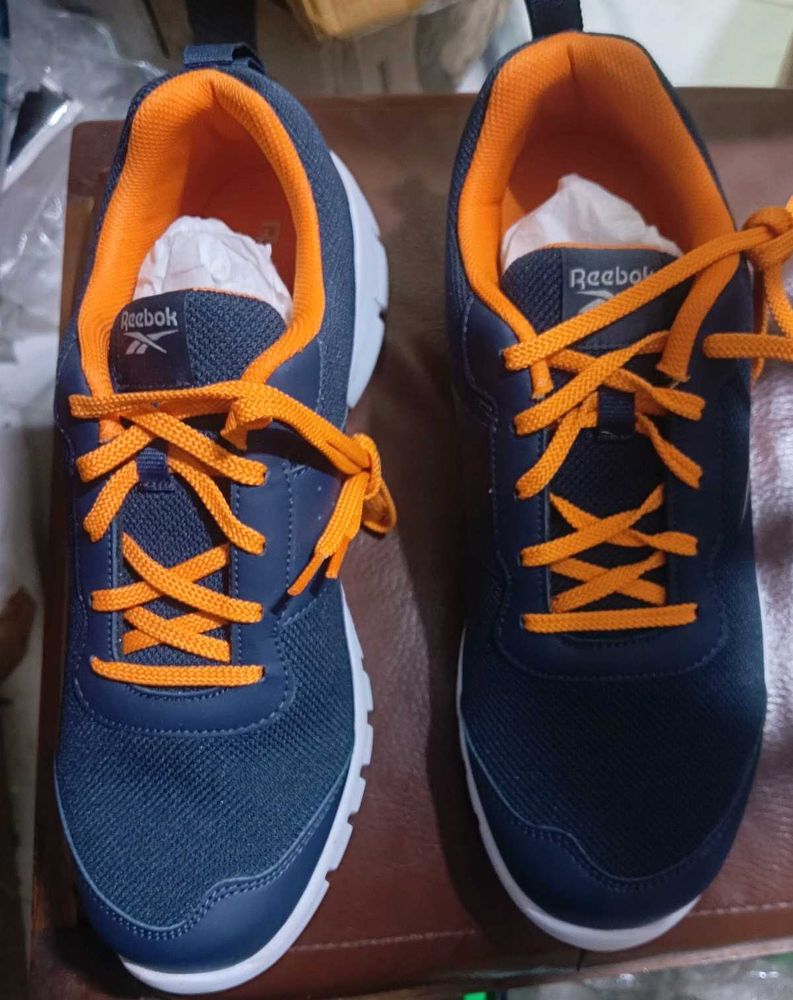 Reebok Blue &amp; Orange Running Shoes