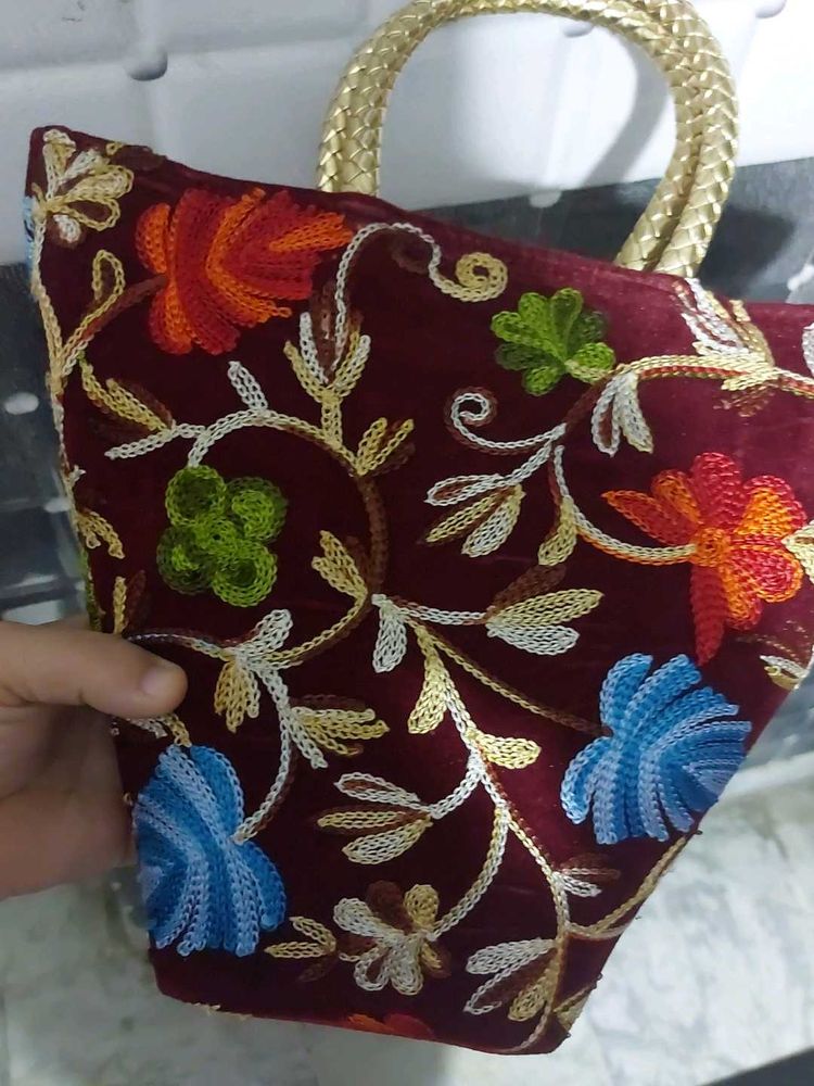 Embroidered Handbag