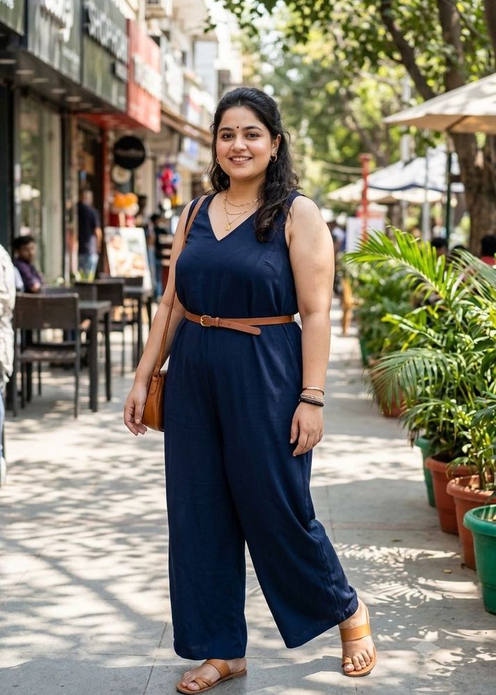 Stylish Navy Blue Jumpsuit