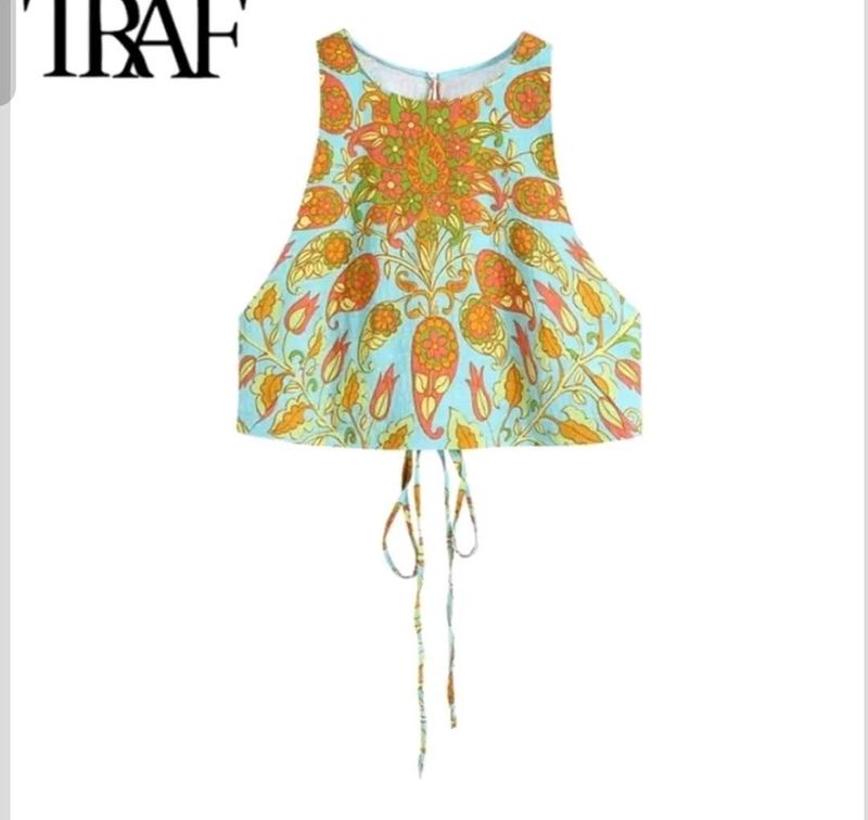 zara paisley tops