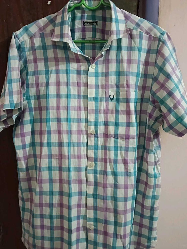 Men's Checked Short Sleeve Shirt