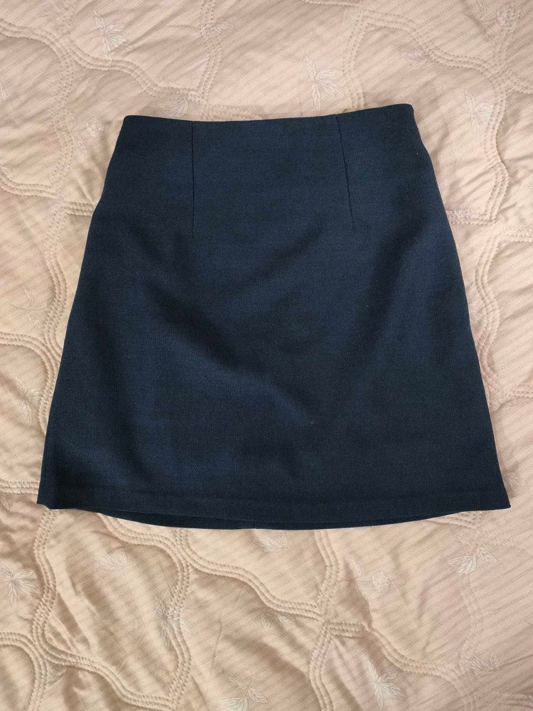 Classic Navy A-Line Skirt