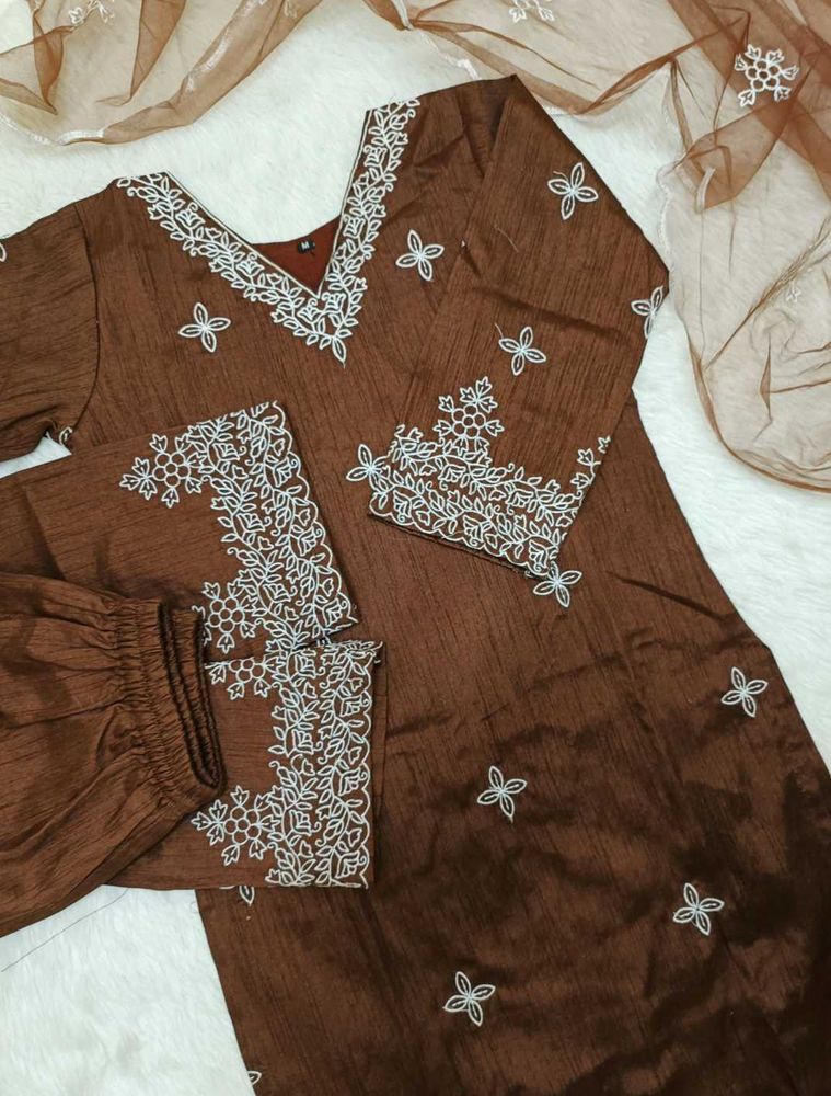 🤎 Brown Kurta Set
