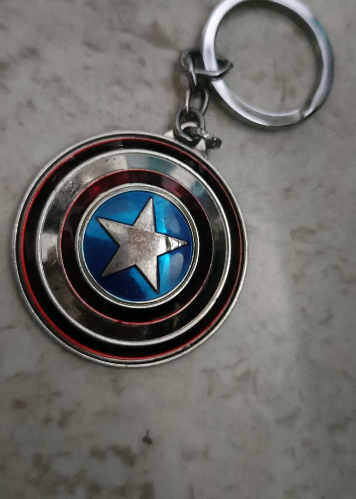 used Captain America Shield Keychain