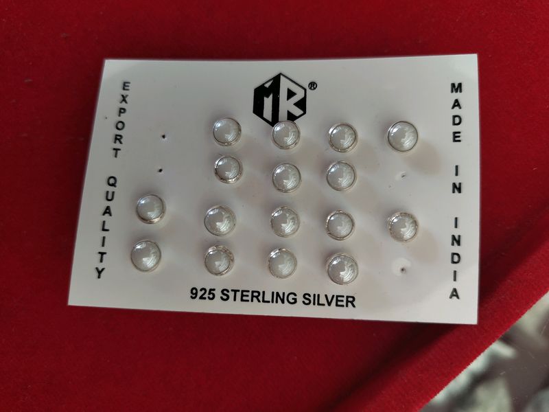 Silver Grey Colour Earings