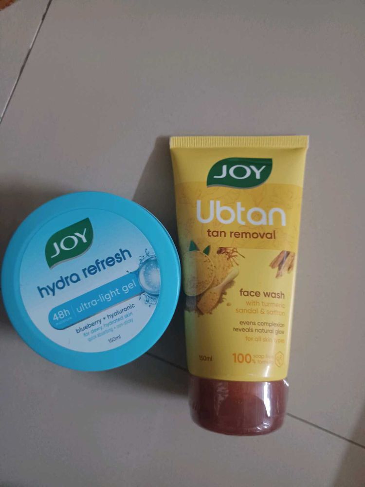 Joy facewash and moisturizer