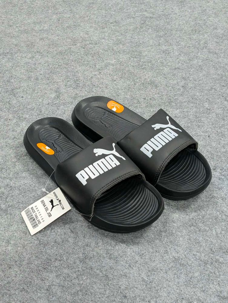 Puma Black Slider Flipflops