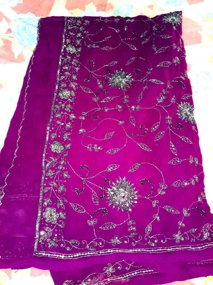 Saree And Top Combo