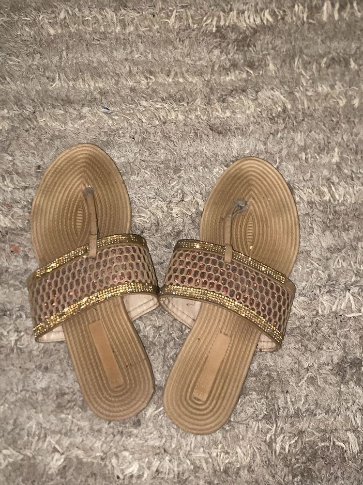 Stylish Embellished Thong Sandals