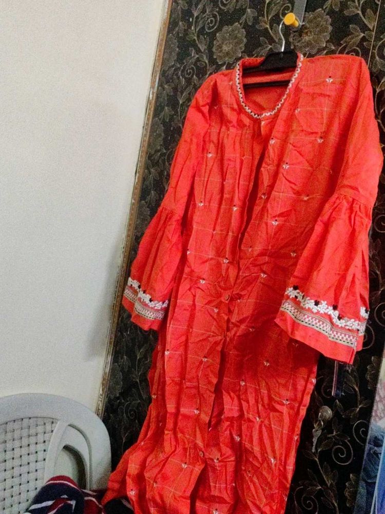 Elegant Red Kurta