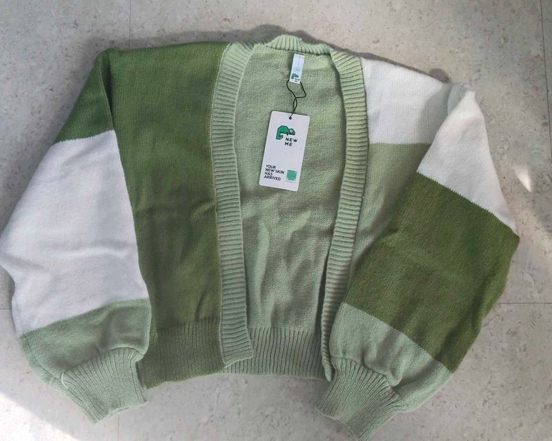 Cute Color Block Cardigan