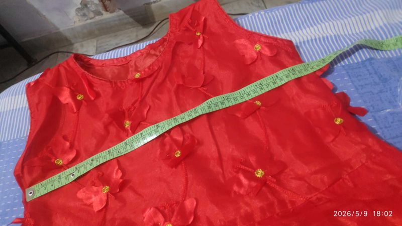 Red gown