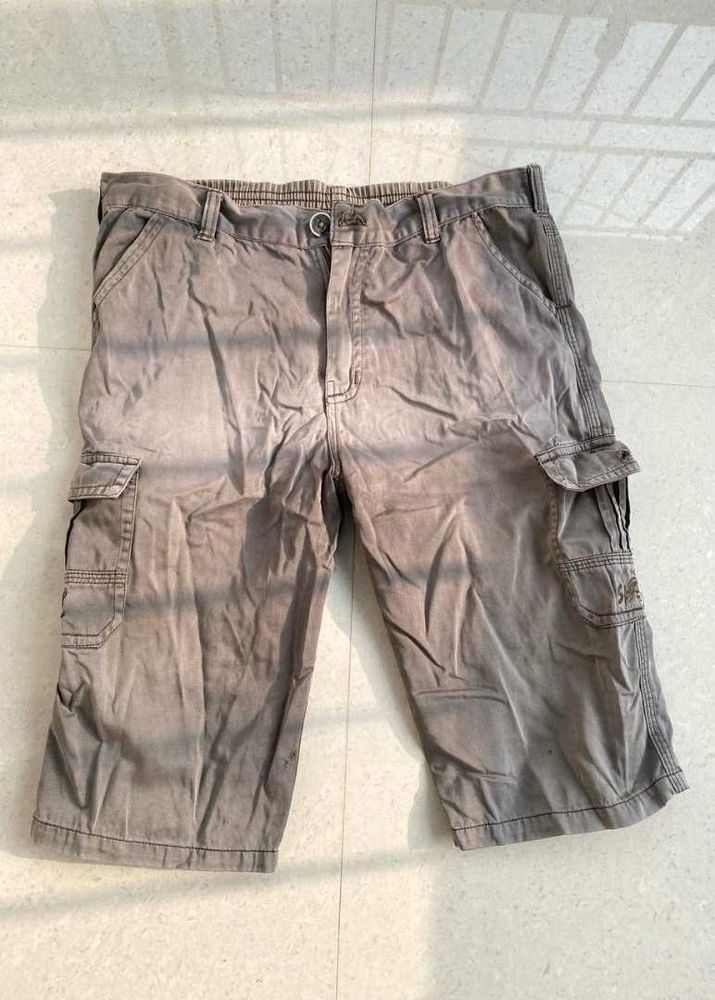 Grey Cargo Shorts