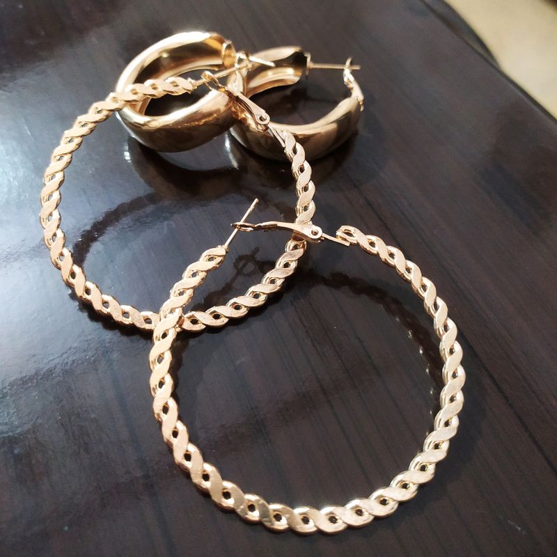 2 Pair Of Hoops