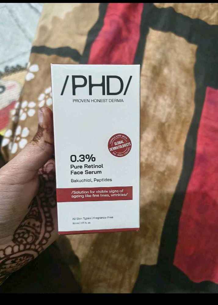 PHD 0.3% Pure Retinol Face Serum new Unused  No co