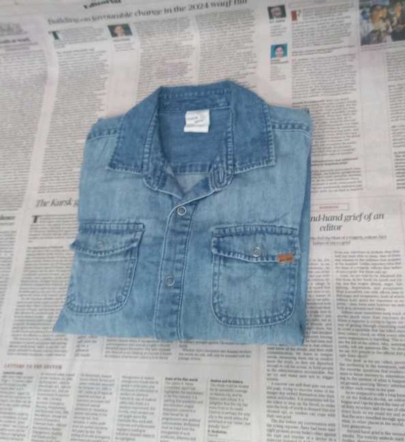 Classic Blue Denim Shirt