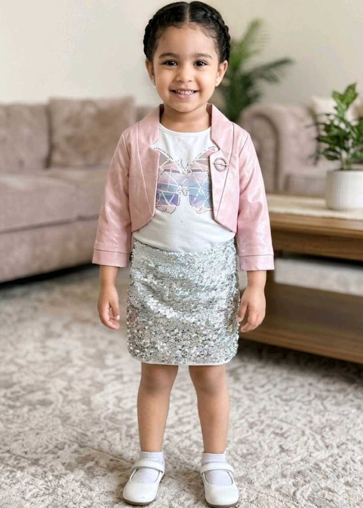 Sparkly Skirt and Jacket Set