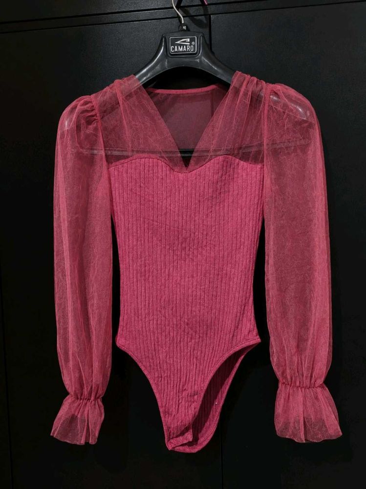 Sheer Sleeve bodysuit
