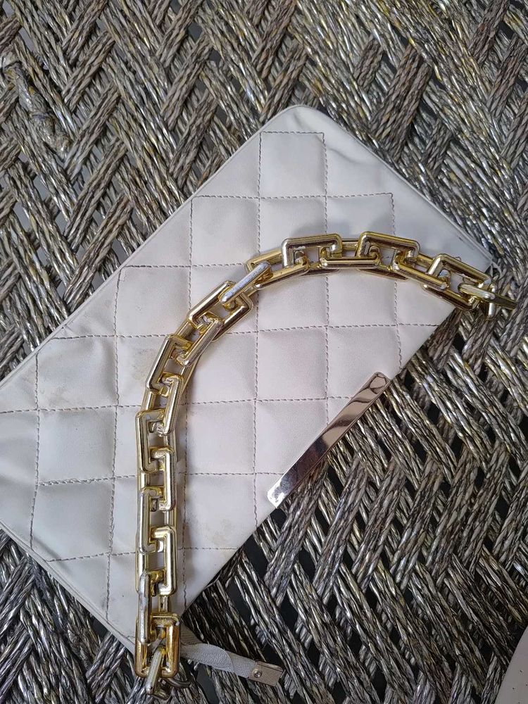 Chic Quilted Chain Clutch Bag