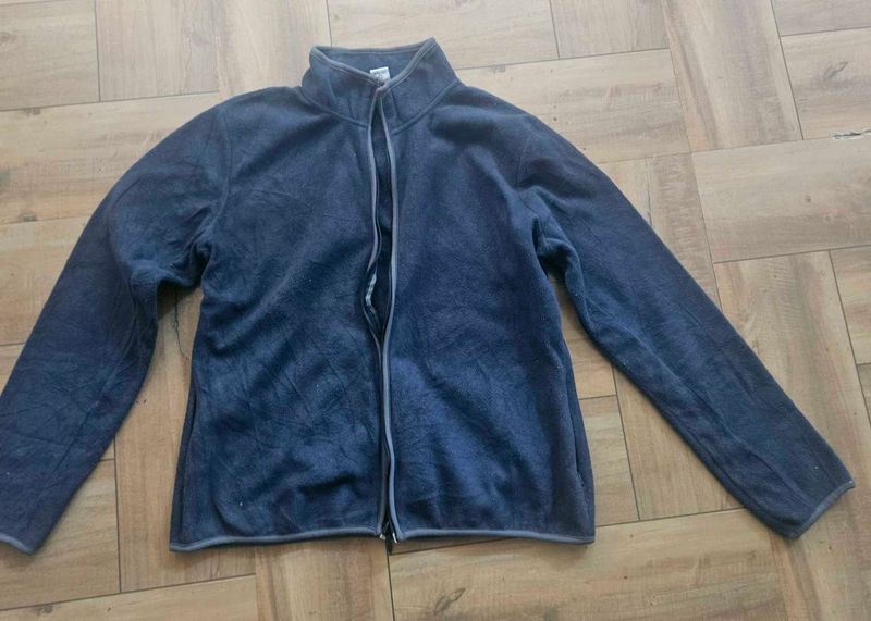 GAP Men's Blue  Fleece Zip-Up Jacket