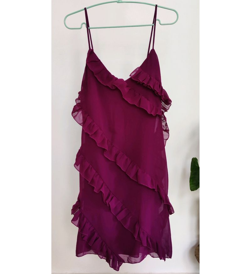 Trenyol Ruffled Shift Dress New