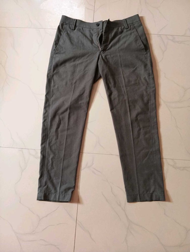 Men's Grey Casual Pants