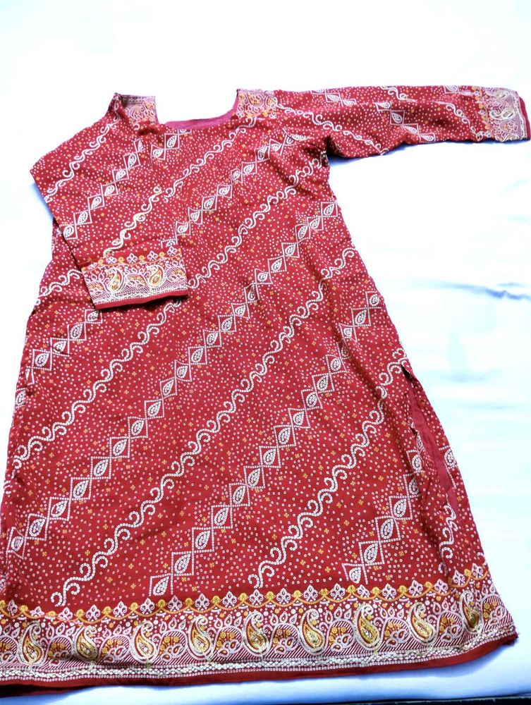 Bandhej Pant Set Suit