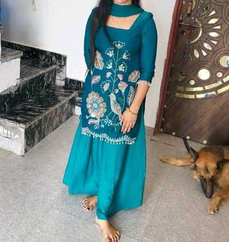 Beautiful 😍❤️ party wear kurta set with dupatta