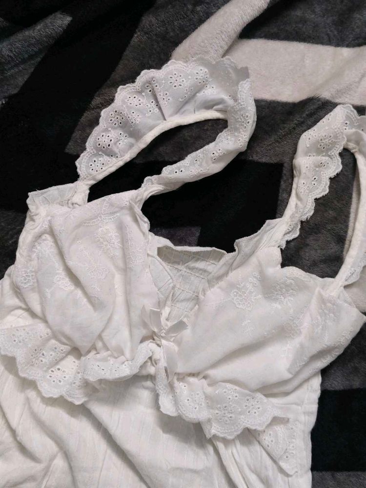 White Lace Cami Top