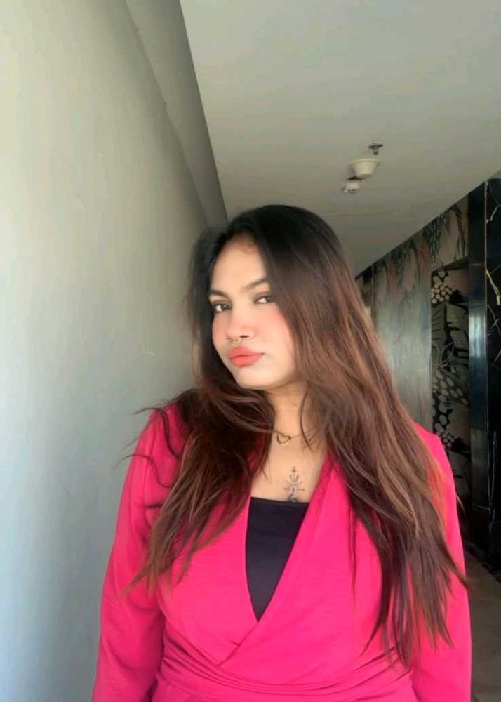 Stylish Pink Wrap Top