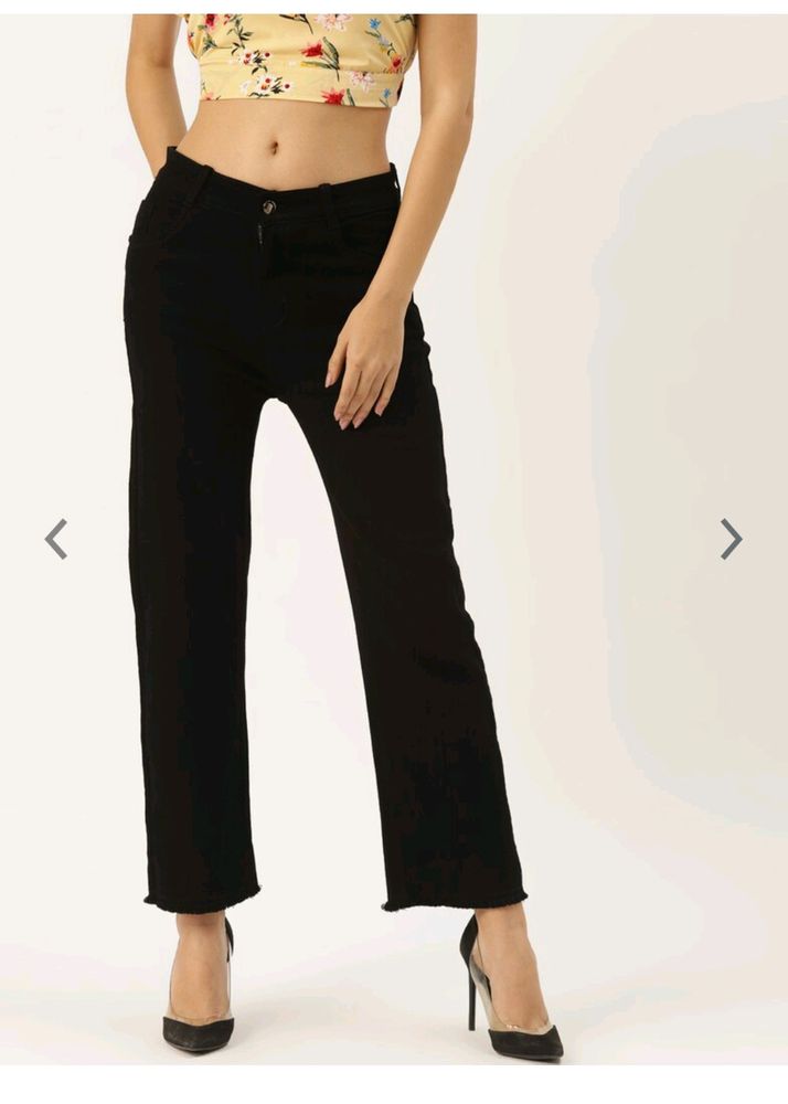 Black Straight Fit Jeans