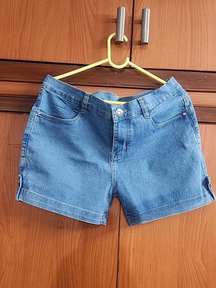 Soft Denim Shorts