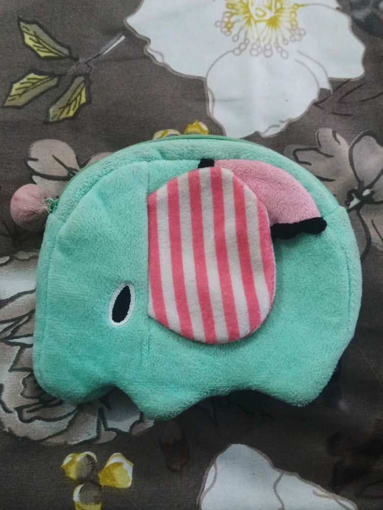Cute Elephant Plush Coin Purse