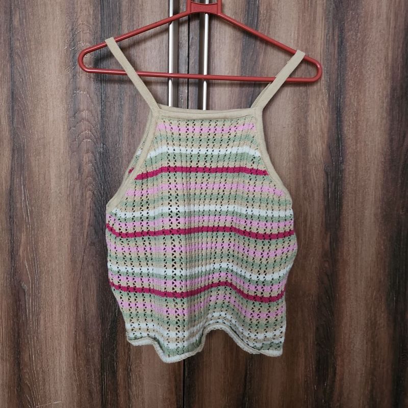 Striped Knit Crop Top.. hello summer