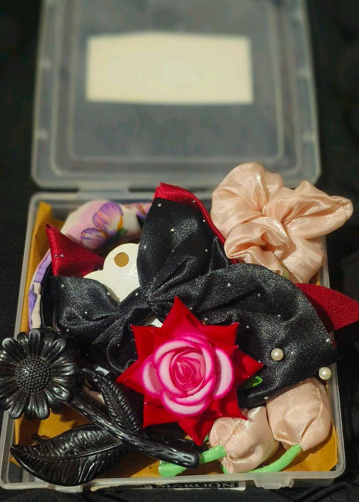 Hair band , bow , clip,  combo set
