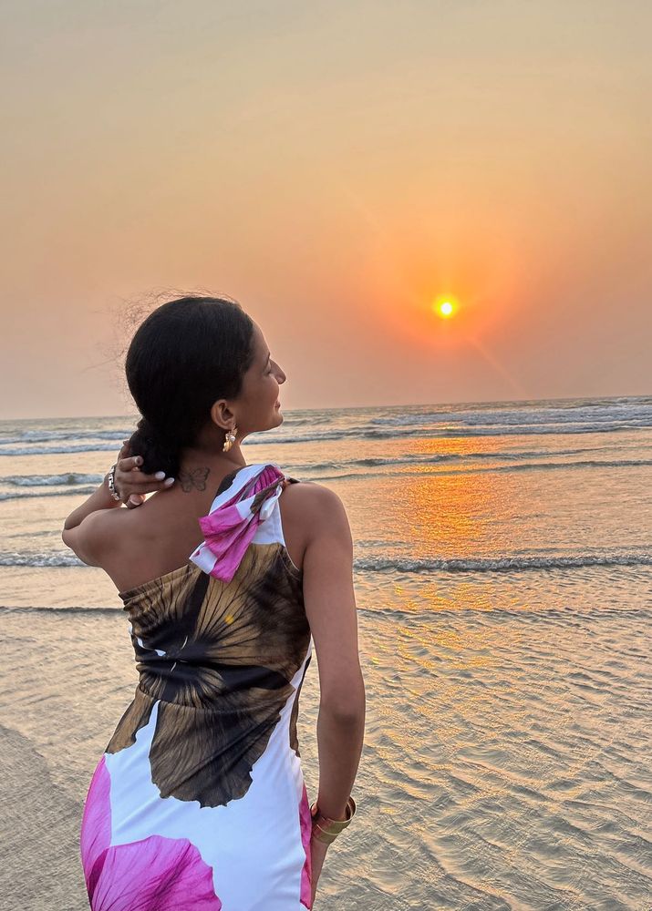 One-Shoulder Floral Print Maxi Dress