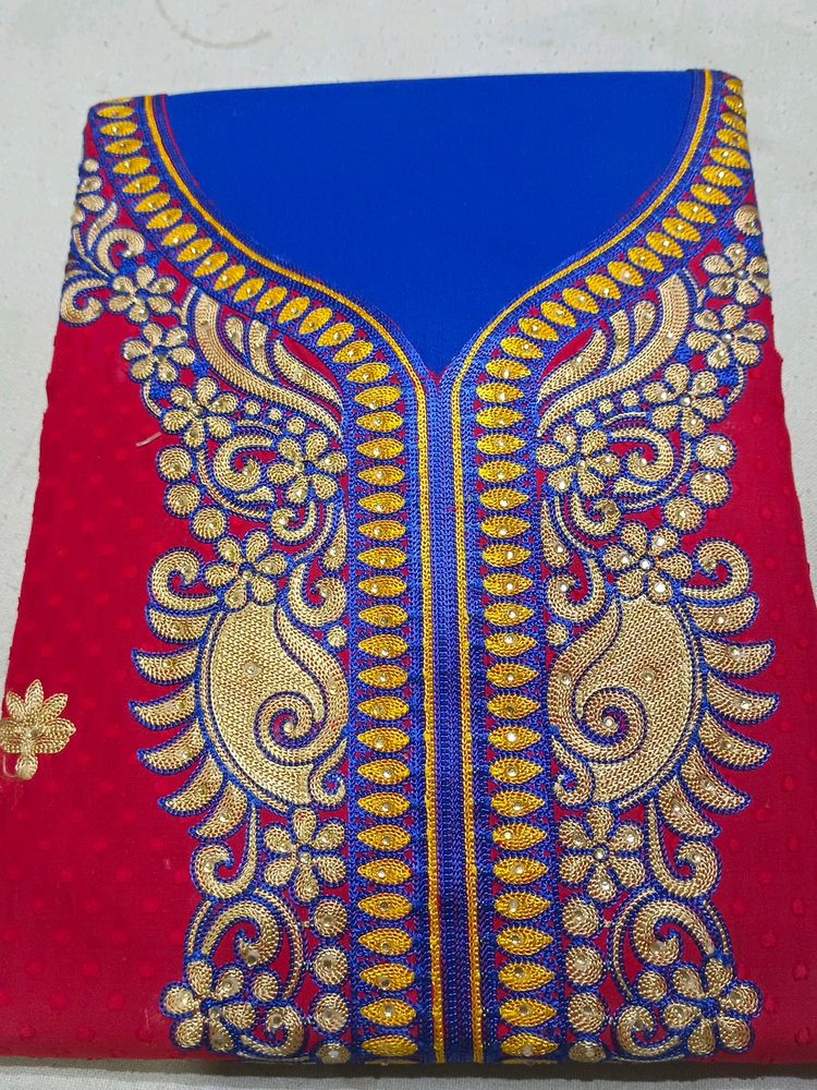 Summer Special Suit With Blue Bottom
