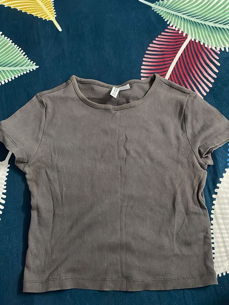 fitted crop tshirt