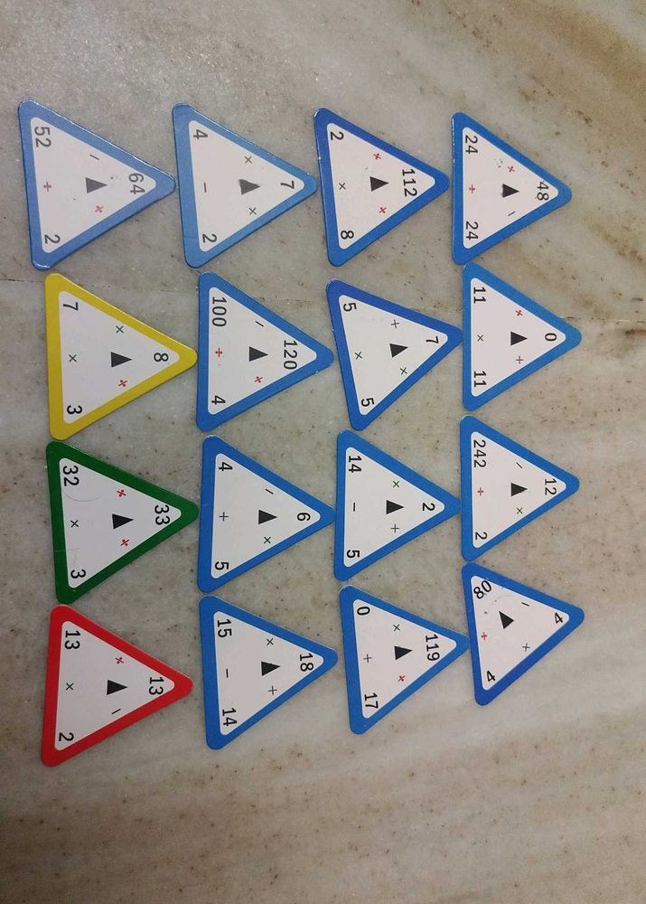 ➕➗Maths Learnering Triangle Cards