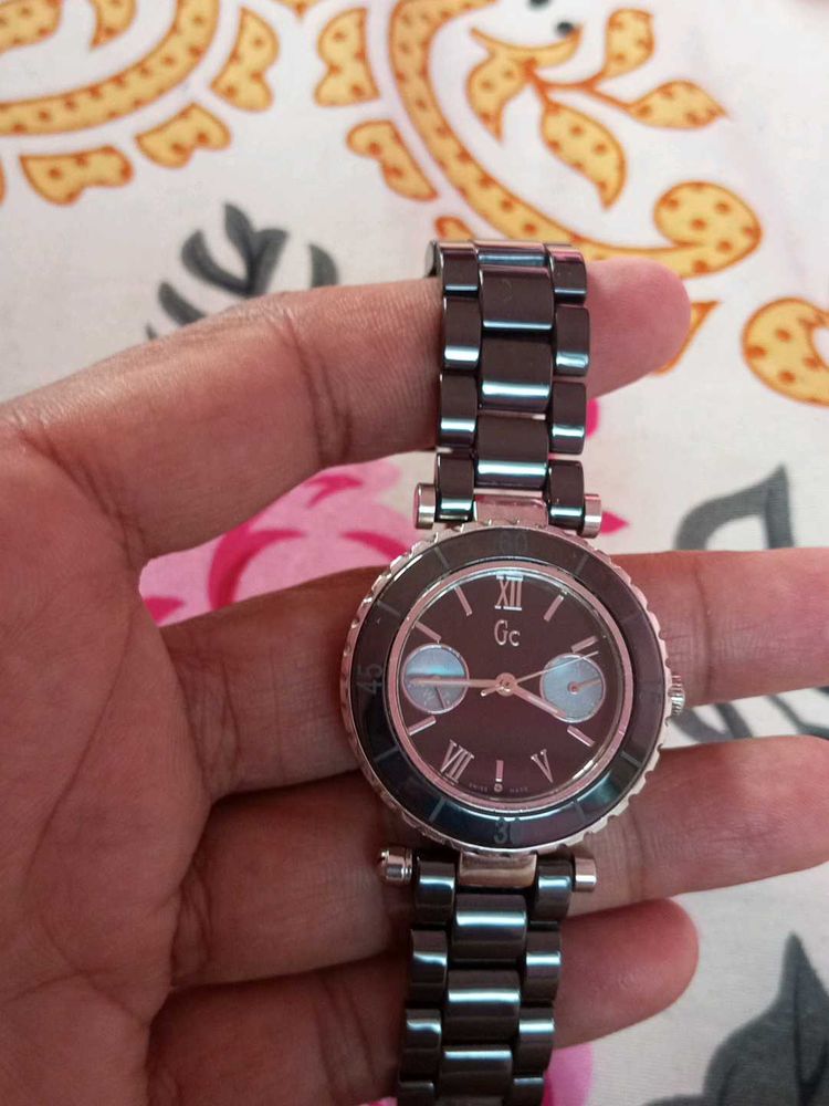 GC Orignal Diver Black Round Womens Watch