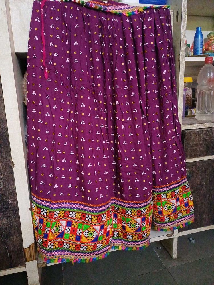 Bohemian Embroidered Maxi Skirt