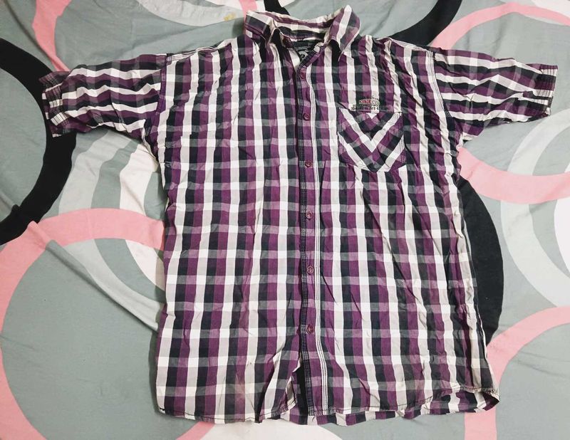 Men's Plaid Short Sleeve Shirt