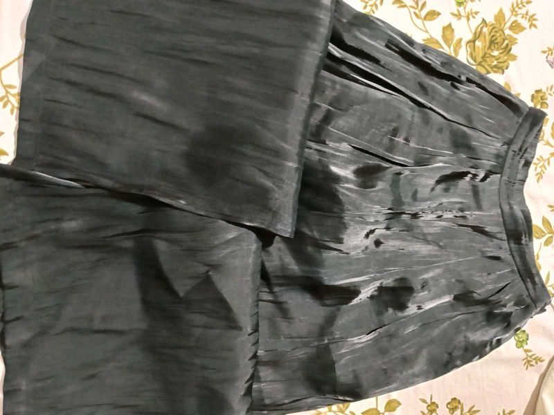 Flowy Black Palazzos