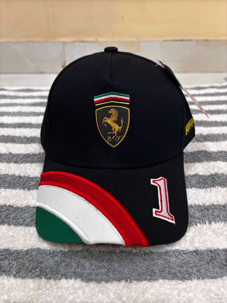 Ferrari Premium Unisex Black Cap