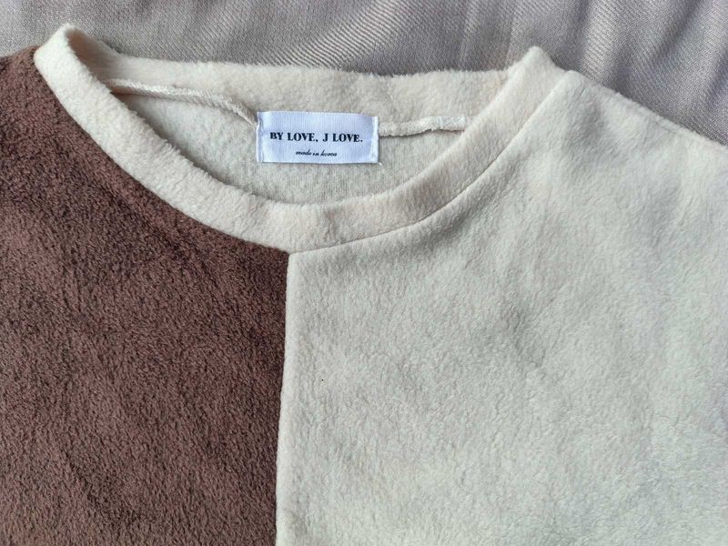 Cozy Two-Tone Pullover