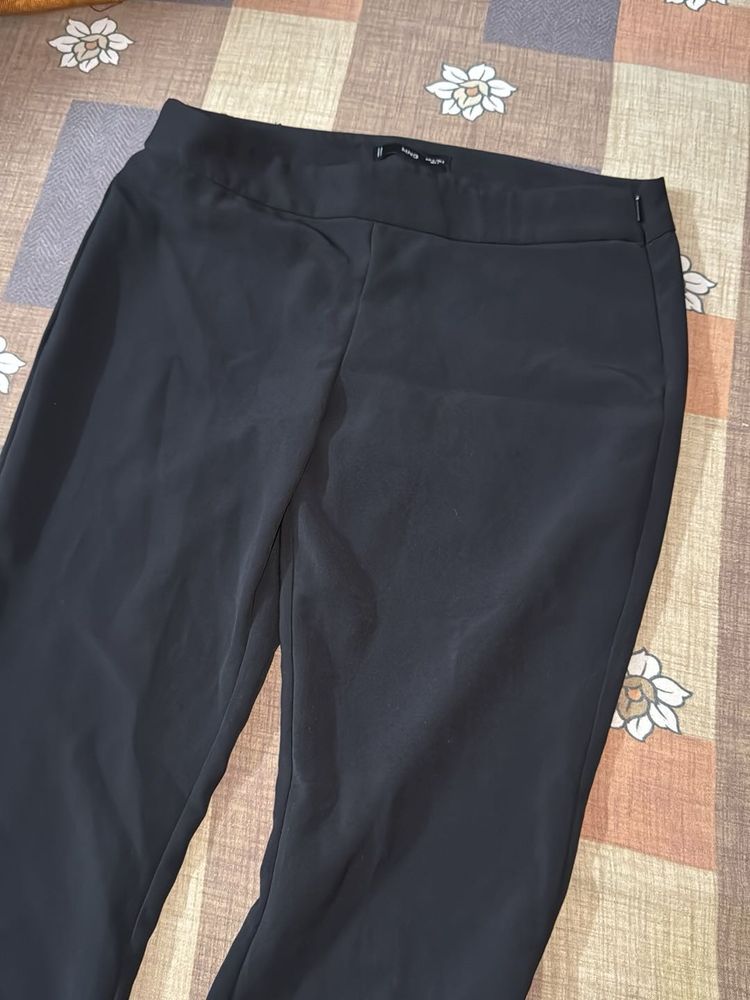 Mango-wide leg trousers