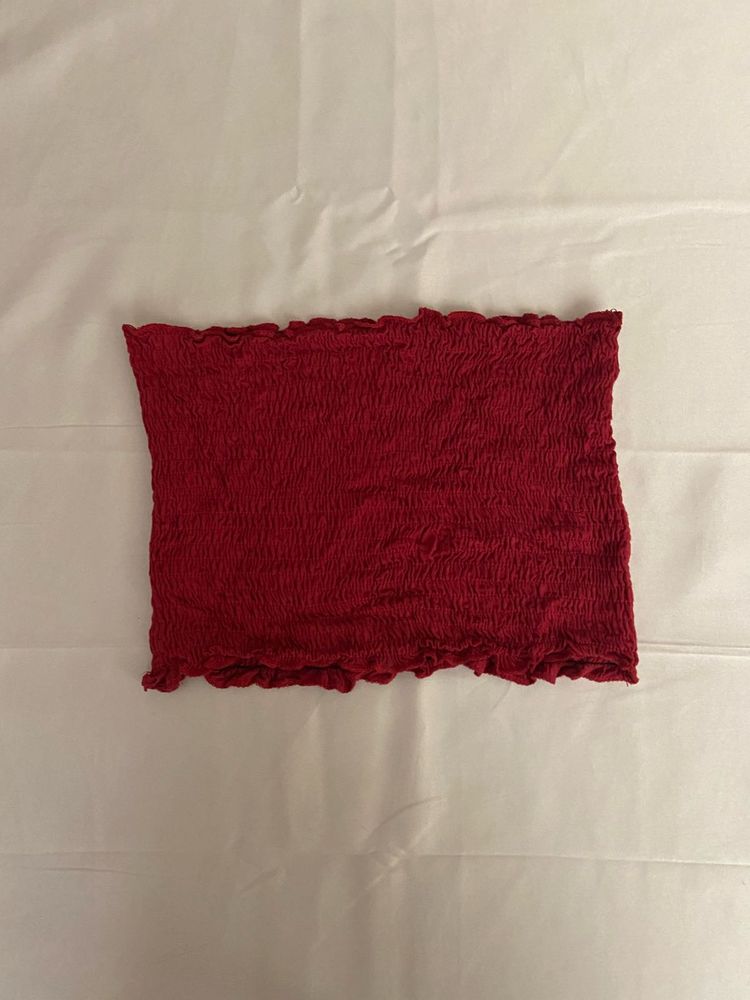 Smocked Red Tube Top ❤️