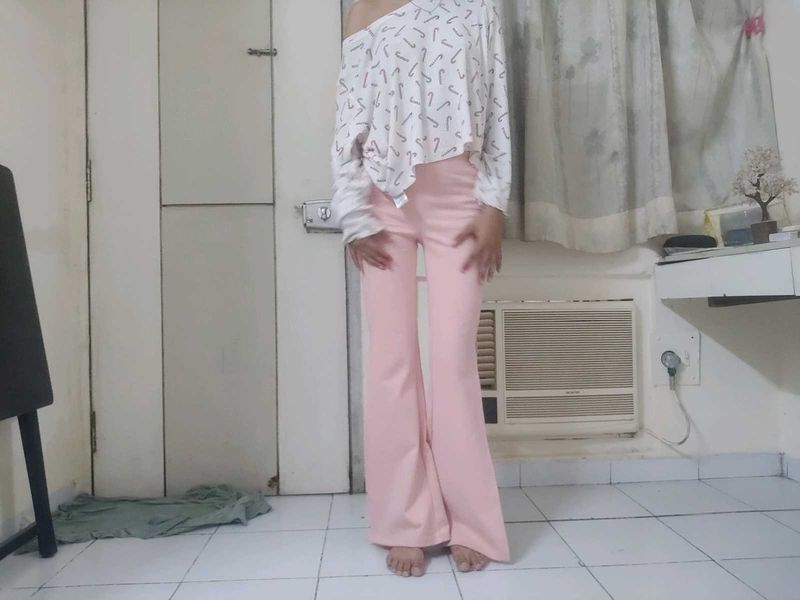 Pink Flare Pants